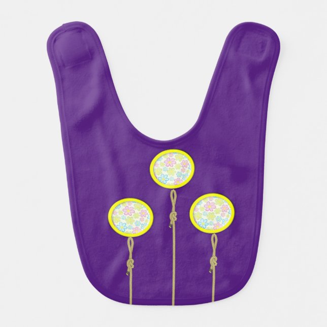 Purple Baby Bib (Front)