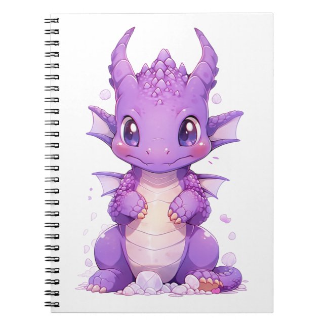Purple Baby Dragon Notebook (Front)