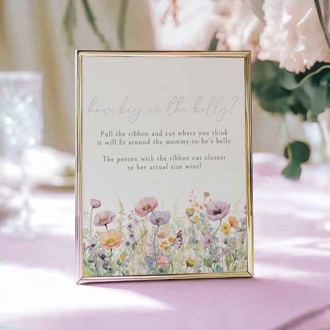 Purple Baby In Bloom Floral Wildflower Belly Game Poster (Creator Uploaded)