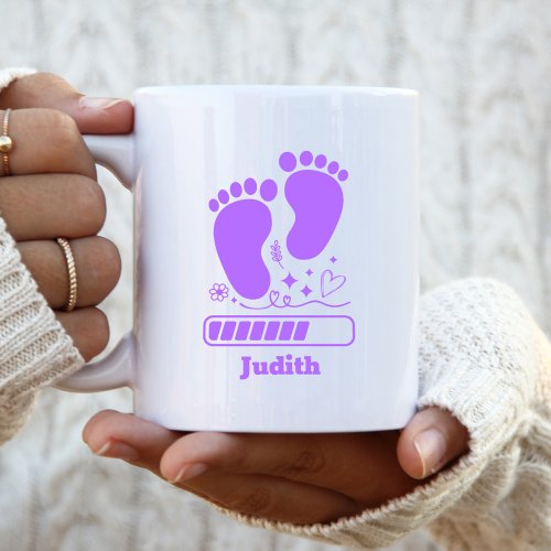 Purple Baby Loading Coffee Mug