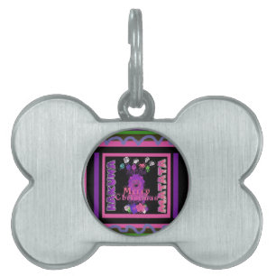 Purple Baby Simba Merry Christmas Collection Pet ID Tag