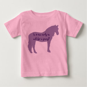 Purple Baby Wants Pony T-Shirt