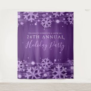 Purple Backdrop Corporate Elegant Winter Glam