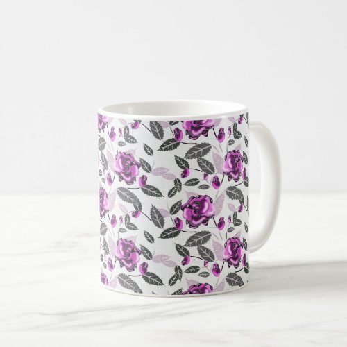 Purple Background Flower Plant  Coffee Mug