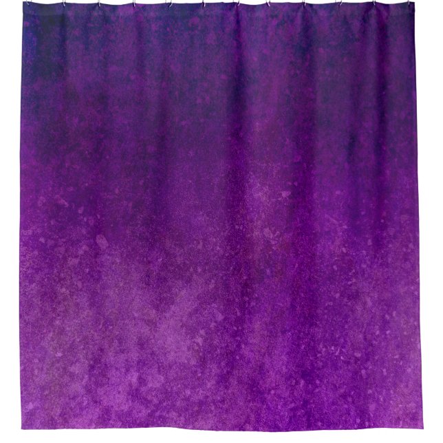 Purple background grunge texture shower curtain (Front)