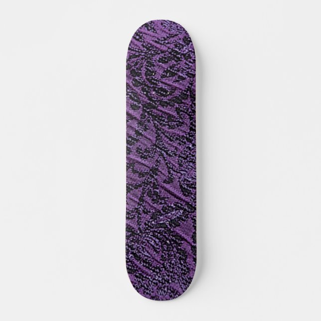 Purple Background Skateboard Deck (Front)