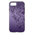 Purple Background With Deep Purple Floral Lace