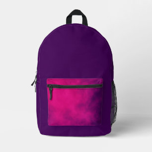 Purple Backpack with Neon Pink Pocket – Customize