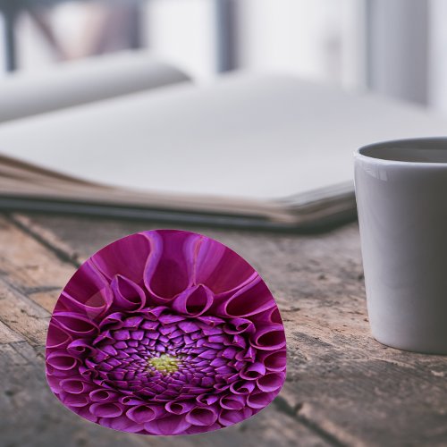 Purple Ball Dahlia Floral Paperweight