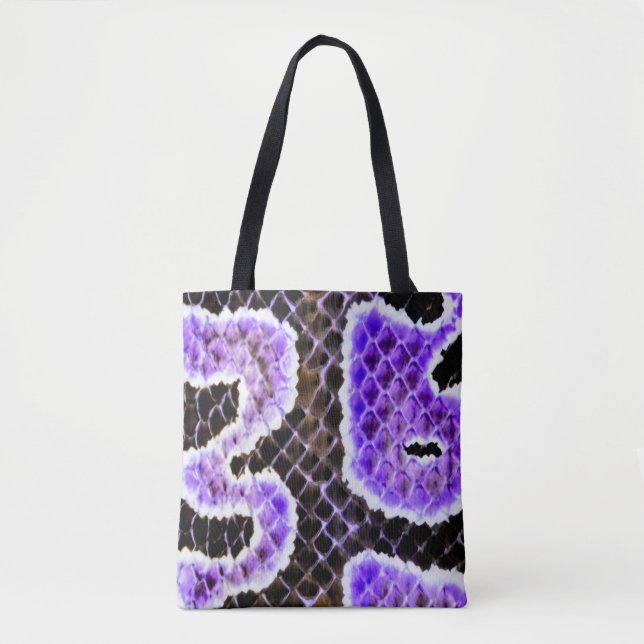 Purple Ball Python Tote Bag – Wild (Front)