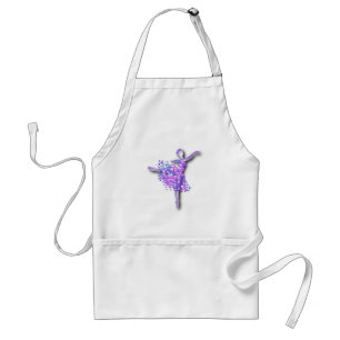 Purple Ballerina Apron Ballet Dancer Girl
