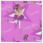 Purple ballerina dark girl custom ballet fabric