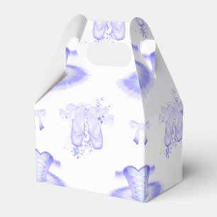 Purple Ballet Birthday Tutu & Pointe Shoes Favor Boxes