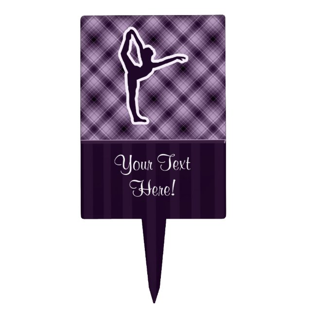 Purple Ballet Cake Topper (Front)