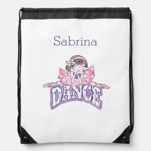 Purple Ballet Dance Personalized Backpack