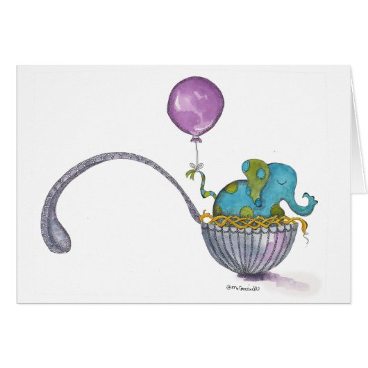Purple Balloon Cards (Front Horizontal)