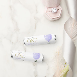 Purple Balloon, Greenery, Foliage, First Birthday Breath Savers® Mints
