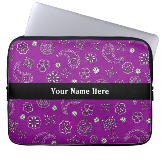 Purple Bandana Laptop Sleeve