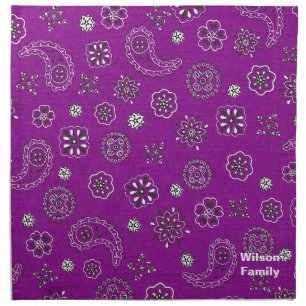 Purple Bandana Napkins