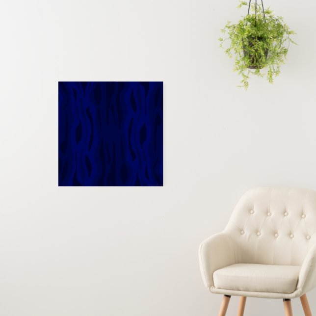 Purple Bark Camouflage Reflection   Foam Board (In Situ (Wall))