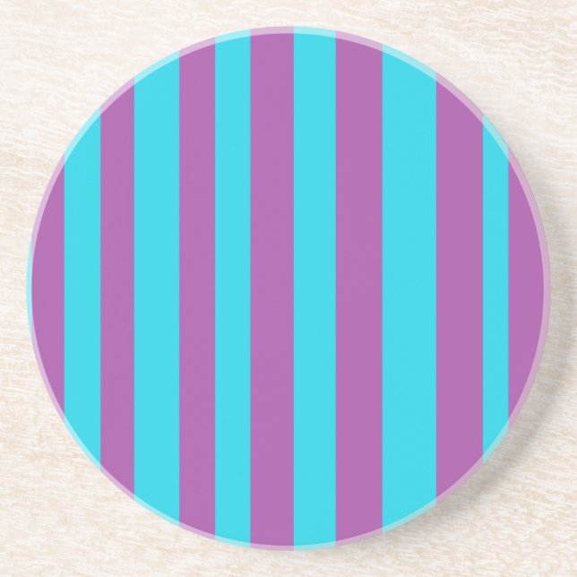 Purple Bars Coaster (Front)