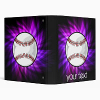 Watercolor Purple Background Baseball, Zazzle