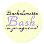 Purple Bash in Progress Tshirts and Gifts Classic Round Sticker
