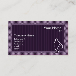 Purple Basketball Business Card