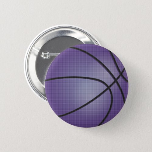 Purple Basketball  Button