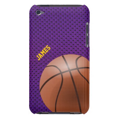 Purple Basketball Custom Ipod Touch Case