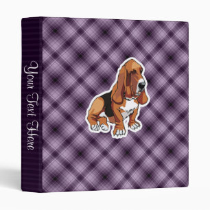 Purple Basset Hound Binder