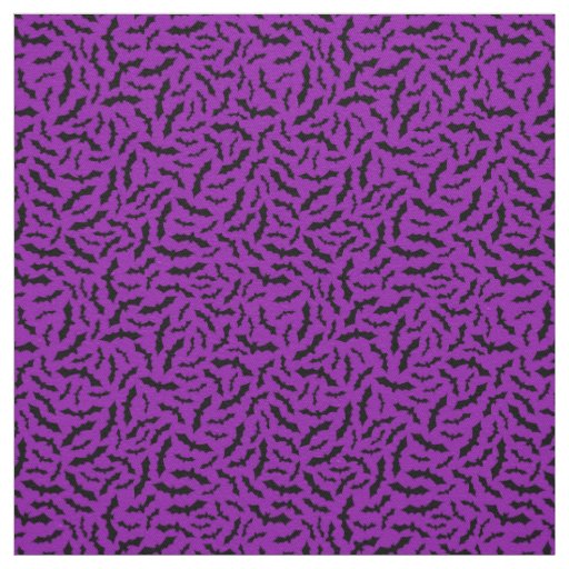 Purple Bat Happy Halloween Modern Fabric