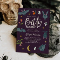 Purple Bats Batty for Baby Shower