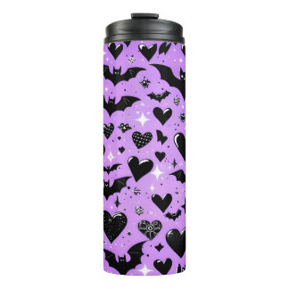 Purple bats thermal tumbler