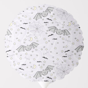 Purple Batty, Stars & Moons Spooky Cute Balloon