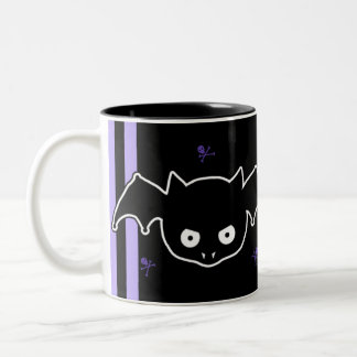 Purple Batty Two-Tone Coffee Mug