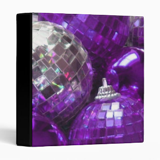 Purple Baubles binder black