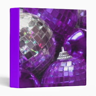 Purple Baubles binder purple