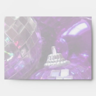 Purple Baubles envelope pale