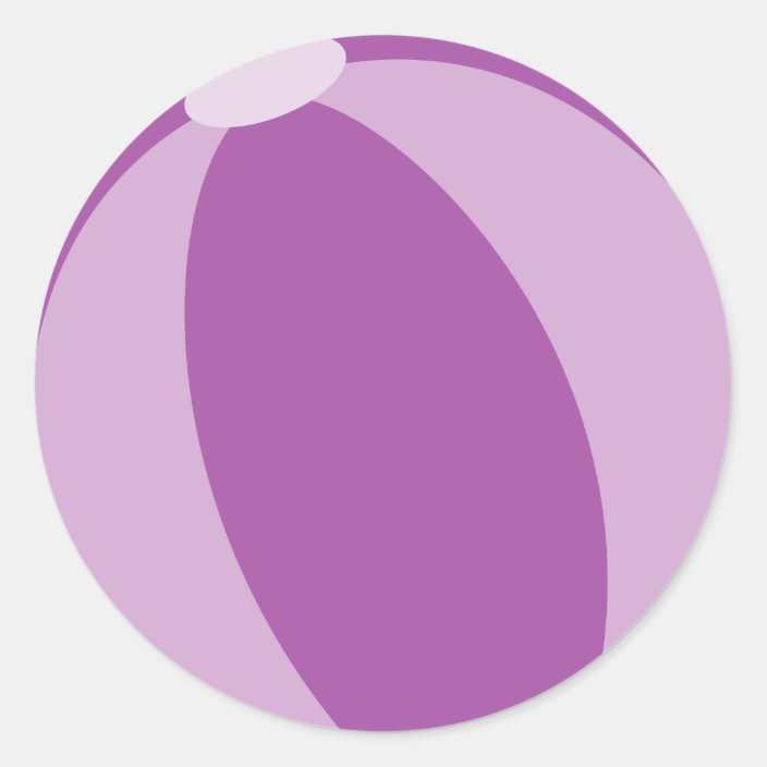 Purple Beach Ball Sticker | Zazzle.com