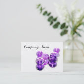 Purple Bead business cards (Standing Front)