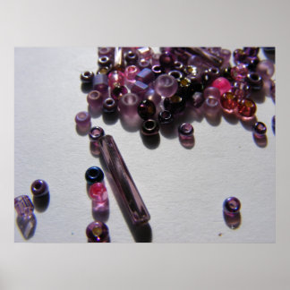 Purple Beads 1 Poster