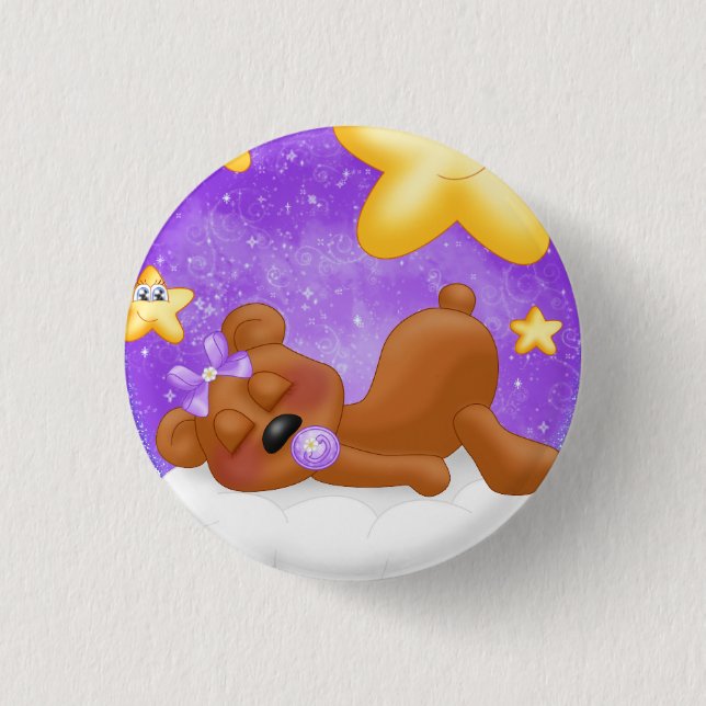 Purple Bear Button (Front)