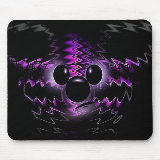 Purple Bear Mouse Pad (Front)
