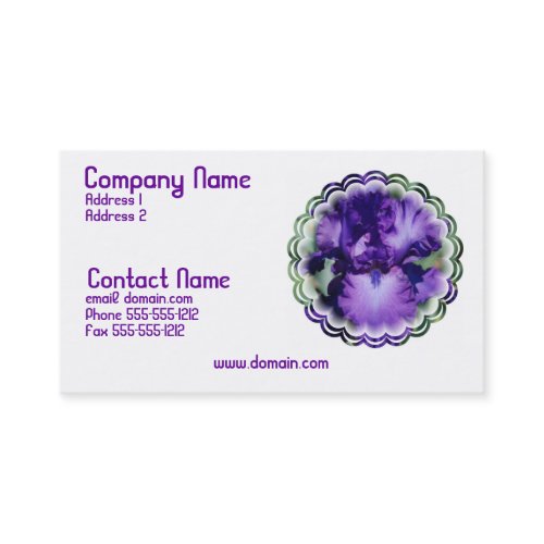Purple Bearded Iris Business Card