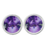 Purple Bearded Iris Cufflinks