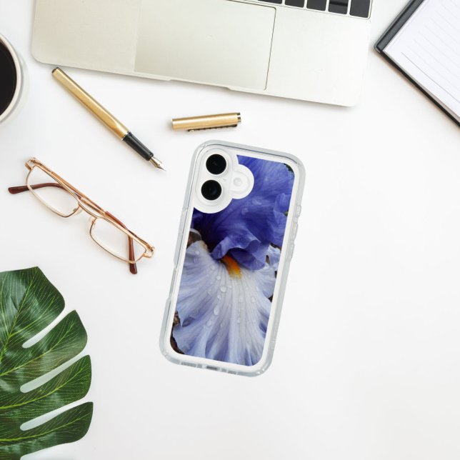 Purple Bearded Iris Floral Speck iPhone Case (In Situ)