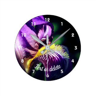 Purple Bearded Iris Flower Petal Personalized