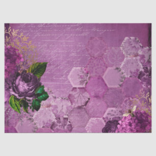 Purple Bee Series Design 3 Tissue Paper