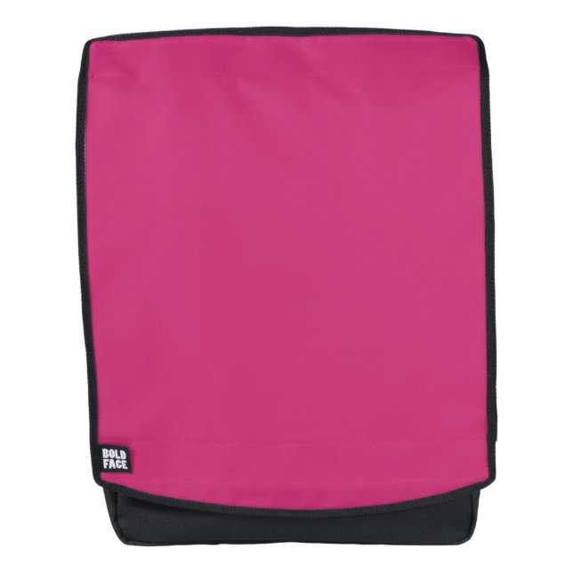 Purple Beetroot Solid Color, Hot Pink, Fuchsia Backpack (Front)